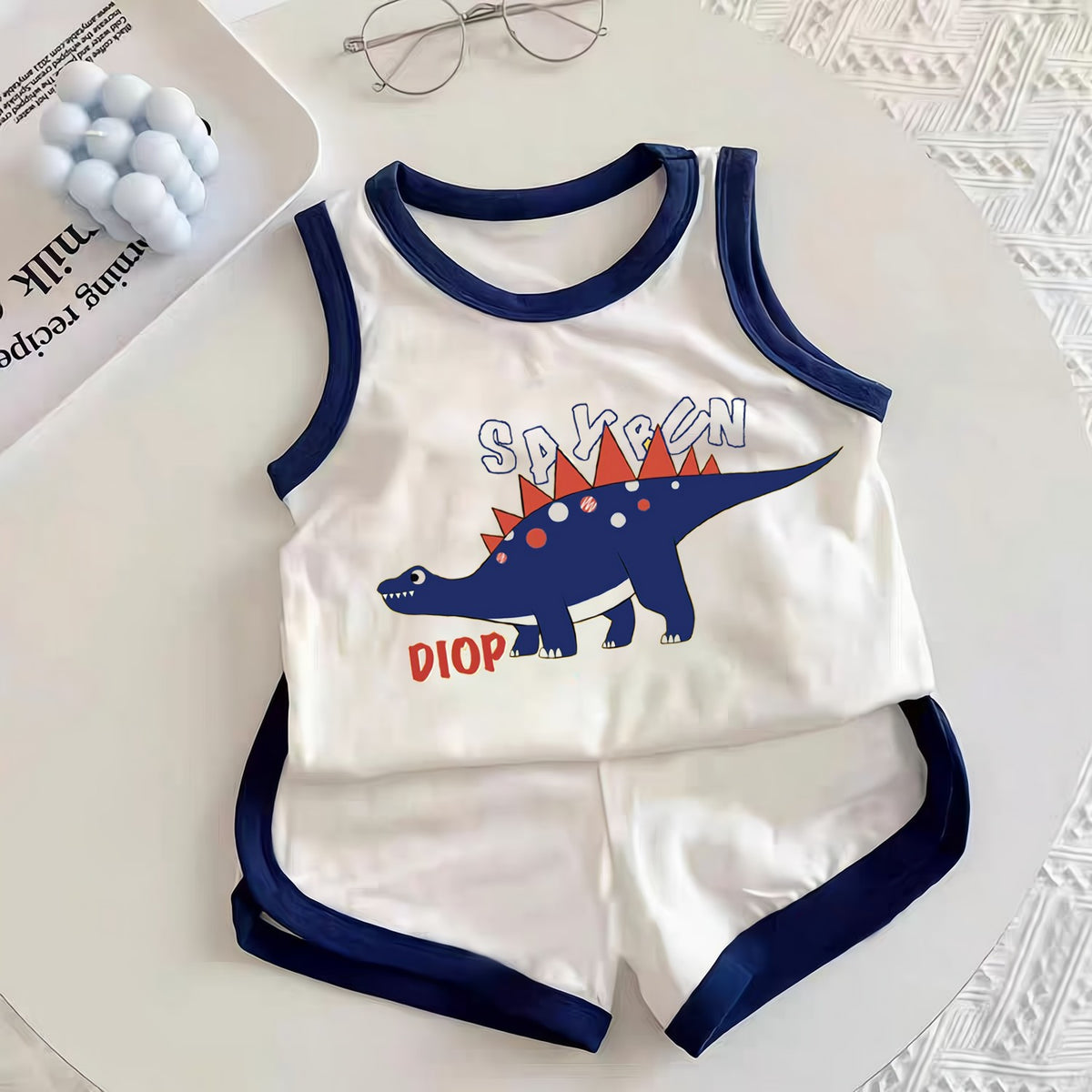 Casual Sporty Summer 2-Piece Baby Boys' Pants Suit, Ages 1-24 Months | Color: Style 3 | Image 1
