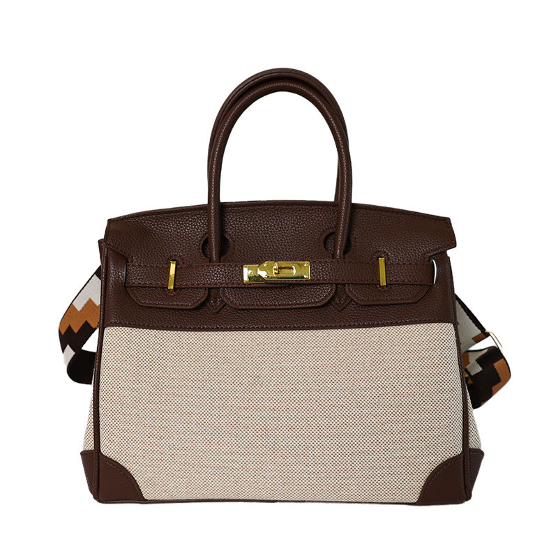 Quiet Luxury All-Season Cloth / Textile Women's Handbags Tote Bags | Color: Coffee | Image 2