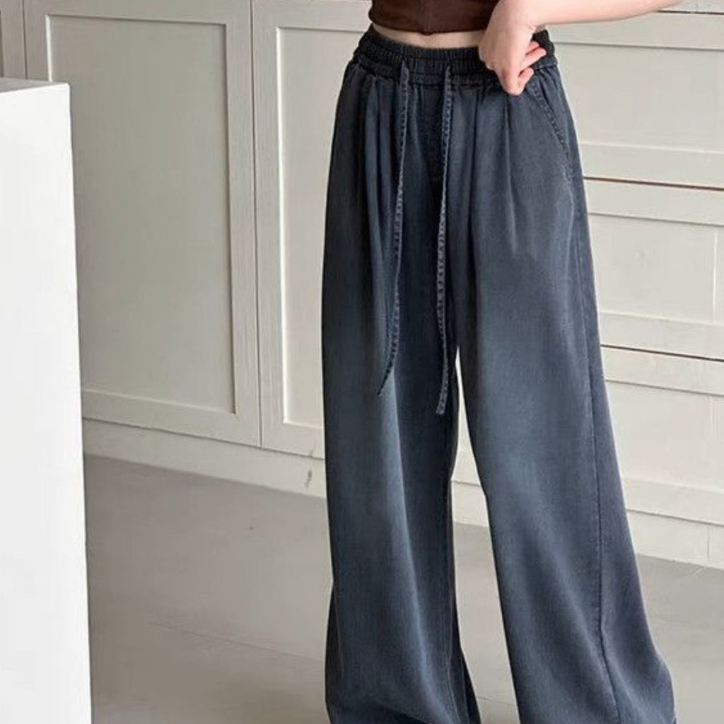 Modern Chic All-Season Casual Sporty Spring Girls' Jeans, Ages 4-14 | Color: Black | Image 1
