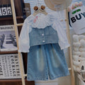 Trendy Spring 3-Piece Girls' Pants Suit, Ages 2-5 | Color: As the Picture | Image 1