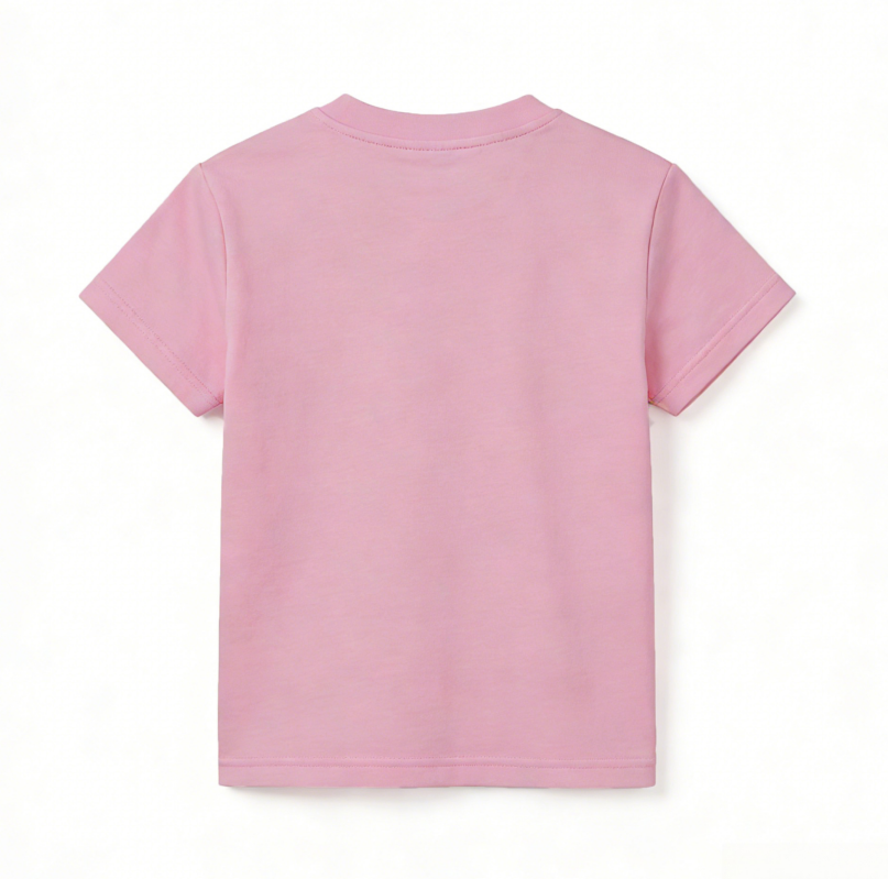 Modern Chic All-Season Casual Sporty Summer 2-Piece Unisex Kids' Pants Suit | Color: Pink | Image 3