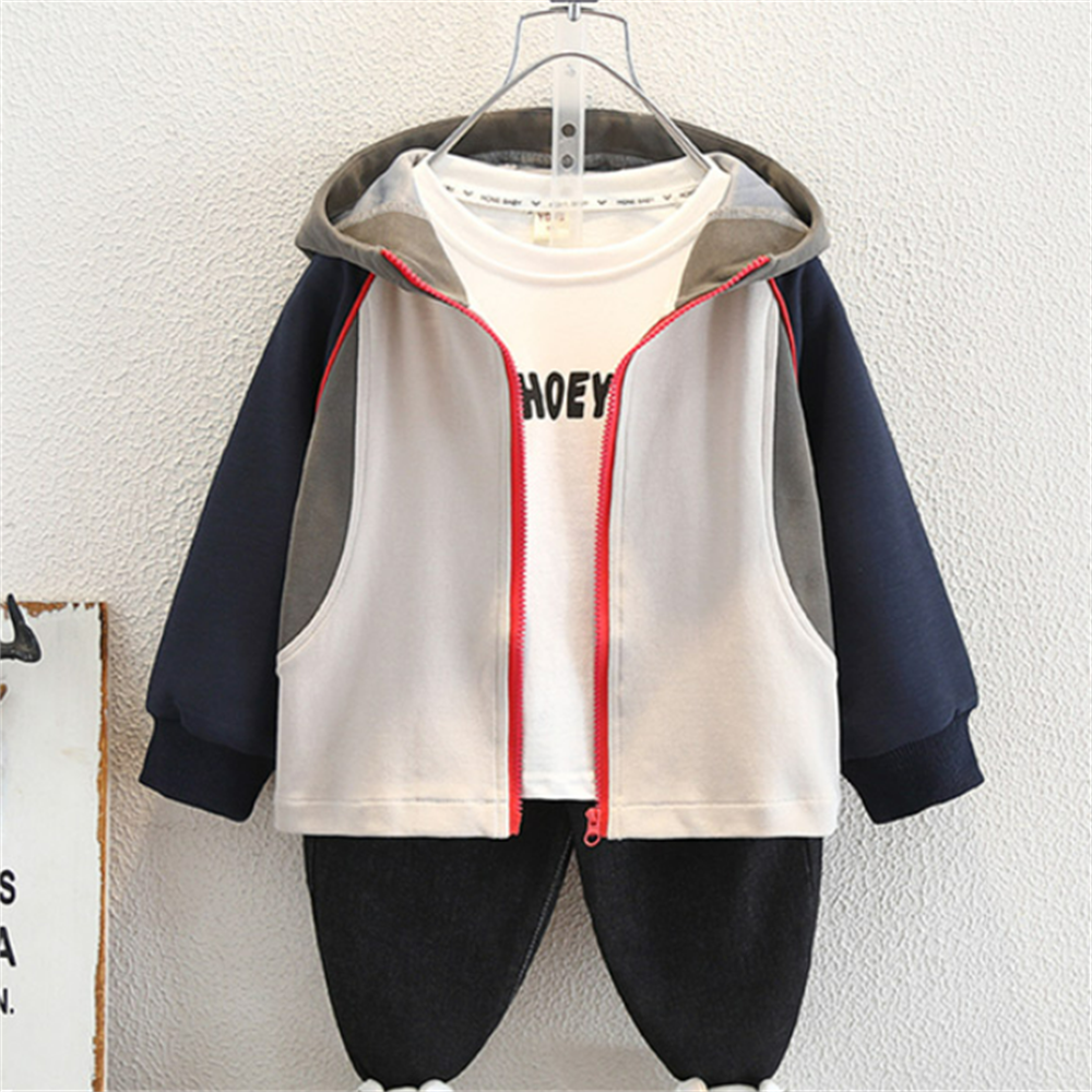 Modern Chic All-Season Trendy Spring Boys' Jacket, Ages 2-11 | Color: Grey | Image 1