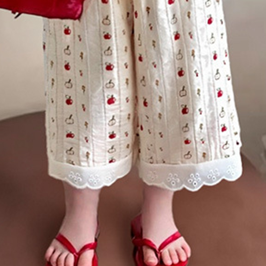Sweet & Cute Summer 2-Piece Girls' Pants Suit, Ages 2-7 | Color: Style 1 | Image 2