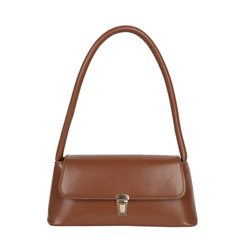 Modern Chic All-Season PU/Artificial Leather/Microfiber Leather Women's Shoulder Bags Underarm Bags | Color: Brown | Image 1