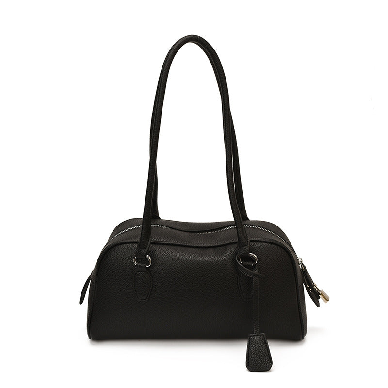 Modern Chic All-Season PU/Artificial Leather/Microfiber Leather Women's Shoulder Bags Underarm Bags | Color: Black | Image 2
