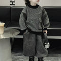Casual Sporty Autumn 2-Piece Boys' Pants Suit, Ages 2-9 | Color: Grey | Image 1