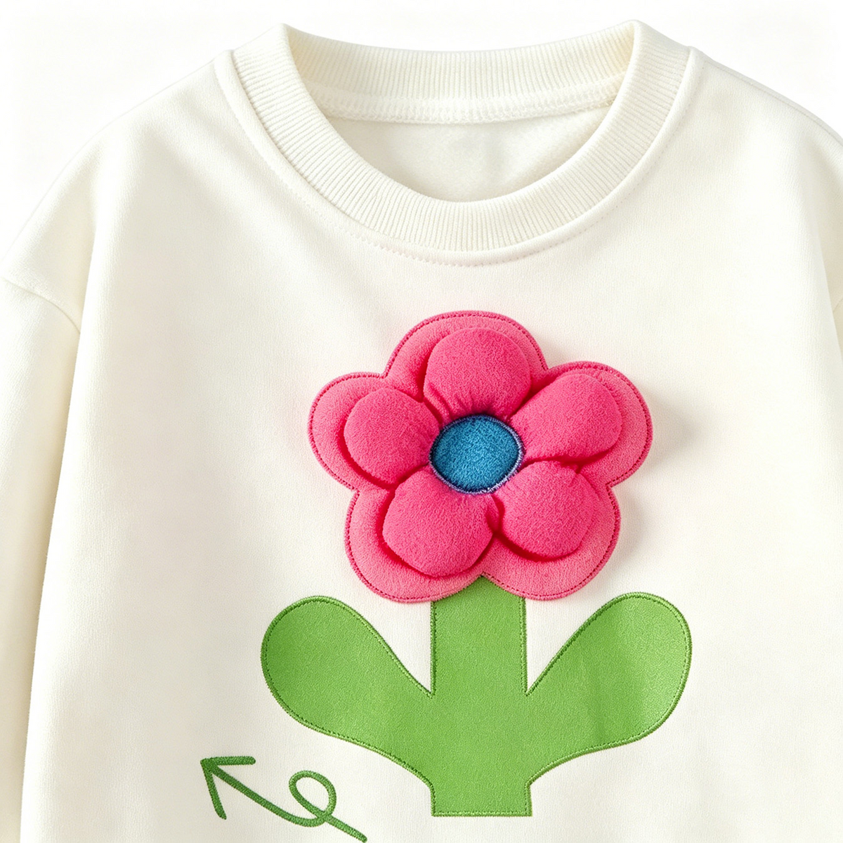 Casual Sporty Autumn 2-Piece Girls' Pants Suit, Ages 2-9 | Color: Green | Image 3