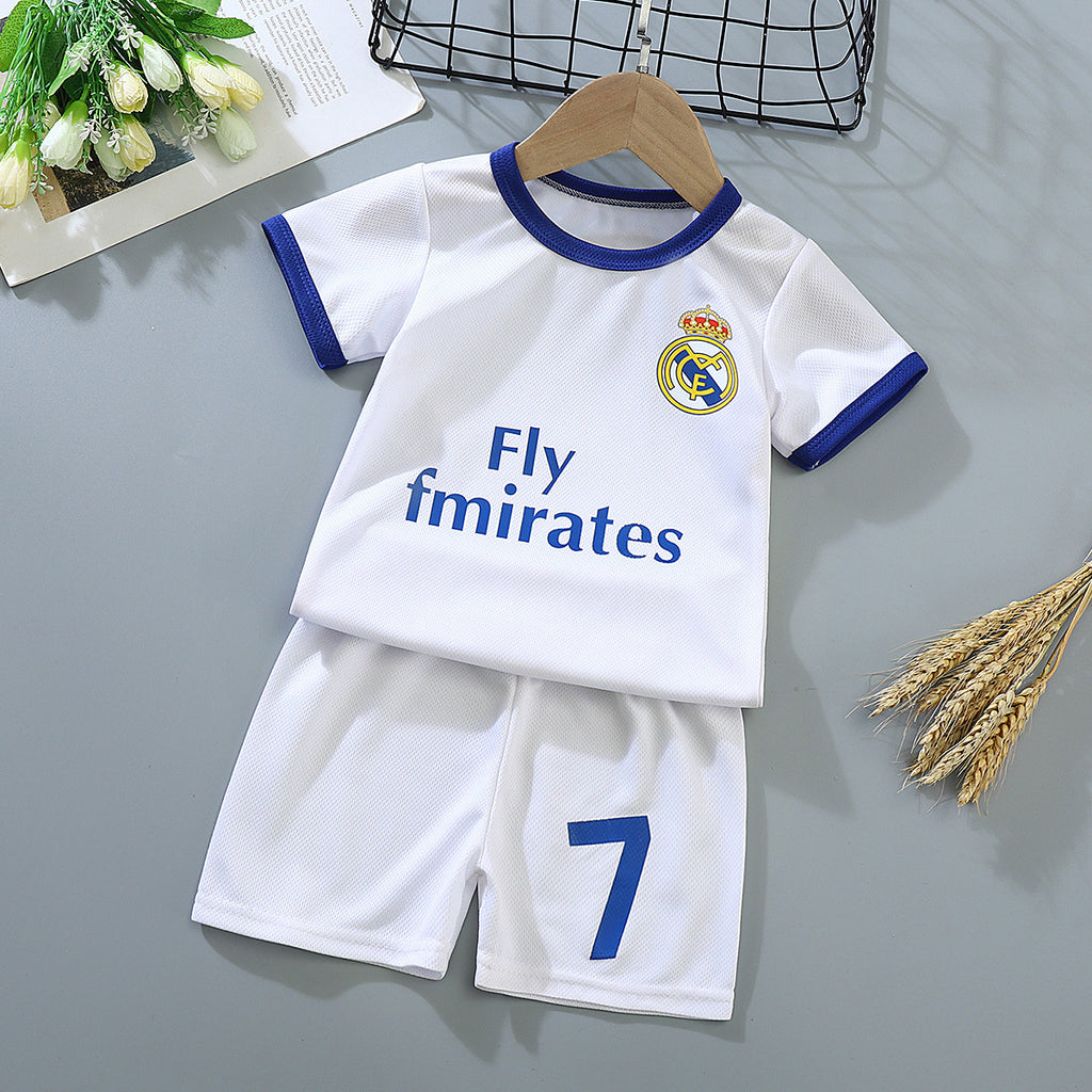 Minimalist Summer 2-Piece Boys' Pants Suit, Ages 2-9 | Color: Blue | Image 1