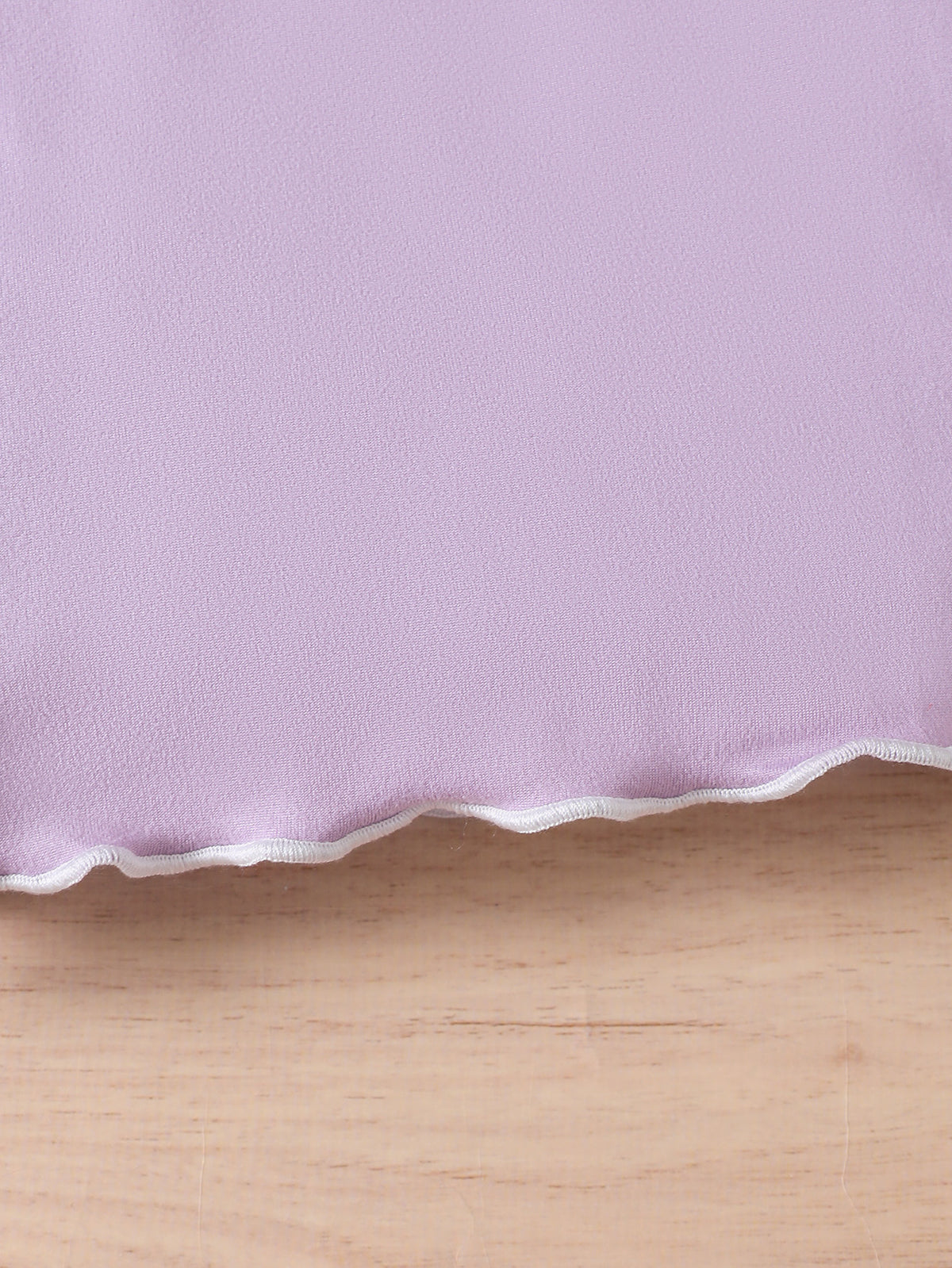 Minimalist Autumn 2-Piece Baby Girls' Pants Suit, Ages 1-24 Months | Color: Purple | Image 3