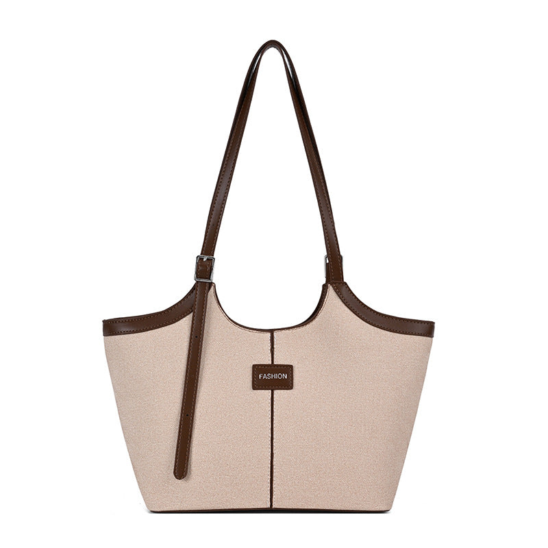 Modern Chic All-Season PU/Artificial Leather/Microfiber Leather Women's Shoulder Bags Tote Bags | Color: Beige | Image 2