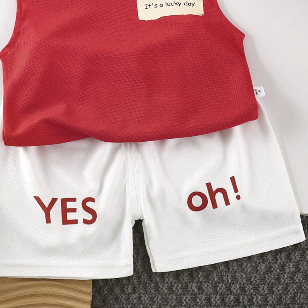 Casual Sporty Summer 2-Piece Boys' Pants Suit, Ages 2-7 | Color: Style 2 | Image 3