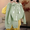 Modern Chic All-Season Minimalist Spring Boys' Pants Suit, Ages 4-14 | Color: Green | Image 1