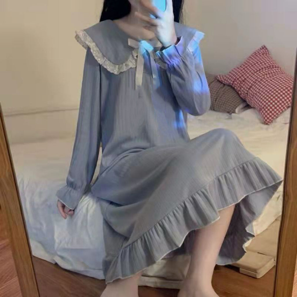 Elegant Summer Women 's Short  Sleeve Sleep Dress | Color: Style 1 | Image 3