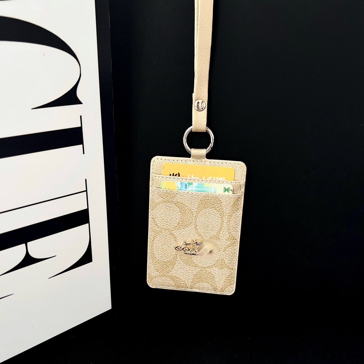 Modern Chic All-Season PU/Artificial Leather/Microfiber Leather Women's Functional Bags Card Pack | Color: Khaki | Image 1