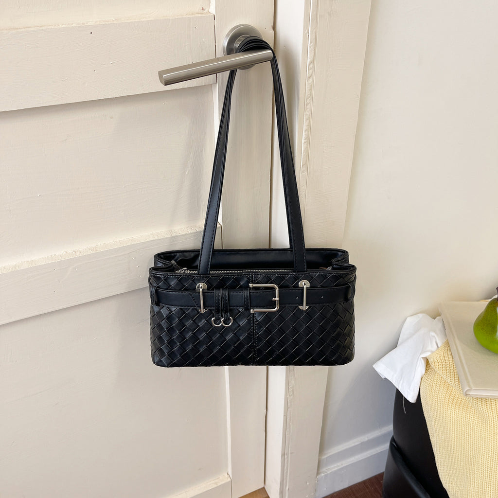 Modern Chic All-Season PU/Artificial Leather/Microfiber Leather Women's Shoulder Bags Other Bags | Color: Black | Image 3