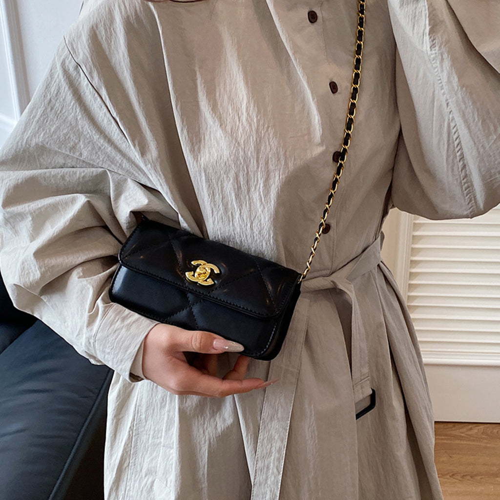 Modern Chic All-Season PU/Artificial Leather/Microfiber Leather Women's Crossbody Bags Other Bags | Color: Black | Image 1