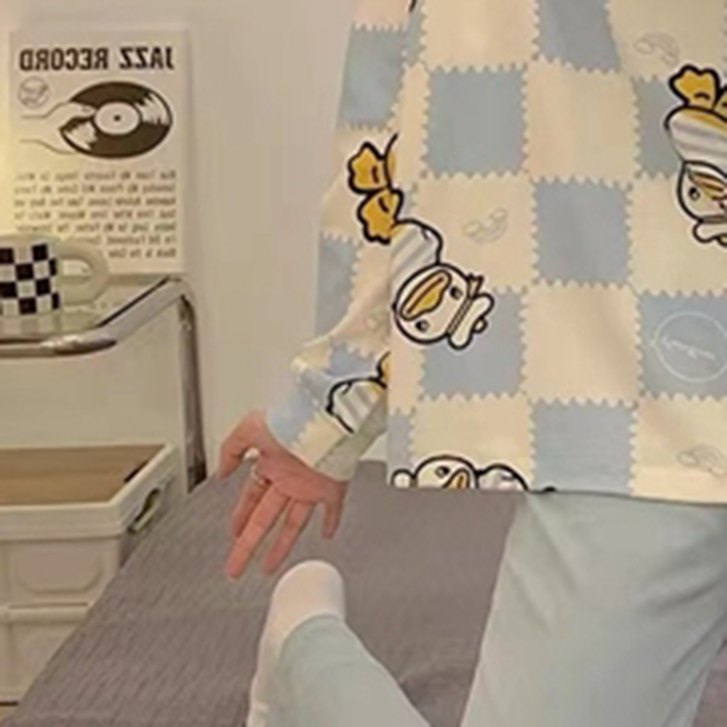 Sweet Feminine All-Season 2 Pcs Women 's Long Sleeve Sleep Set | Color: Style 1 | Image 2