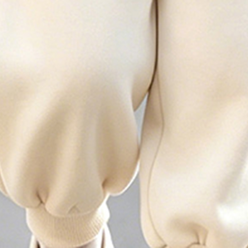 Minimalist Autumn 2-Piece Girls' Pants Suit, Ages 2-9 | Color: Beige | Image 2