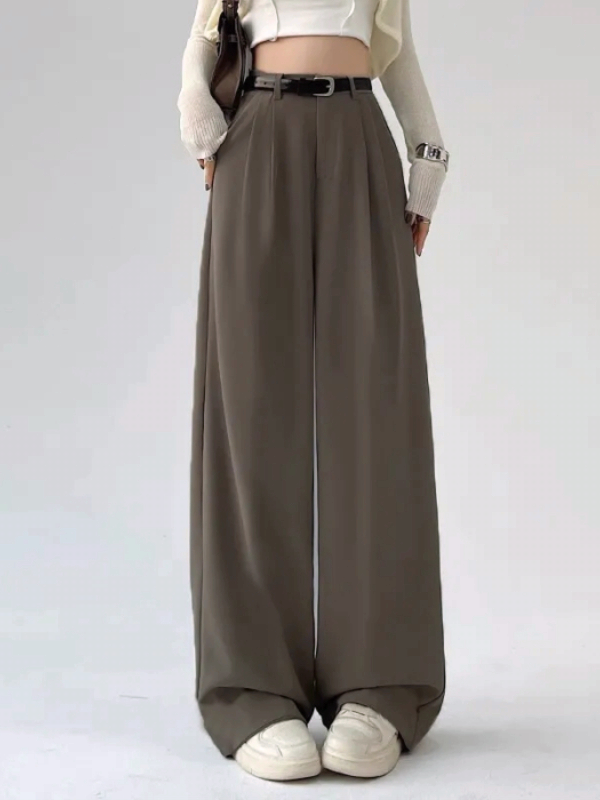 Minimalist All-Season Trousers | Color: Khaki Brown | Image 1