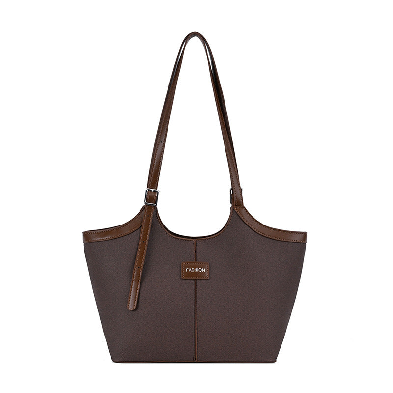 Modern Chic All-Season PU/Artificial Leather/Microfiber Leather Women's Shoulder Bags Tote Bags | Color: Brown | Image 2