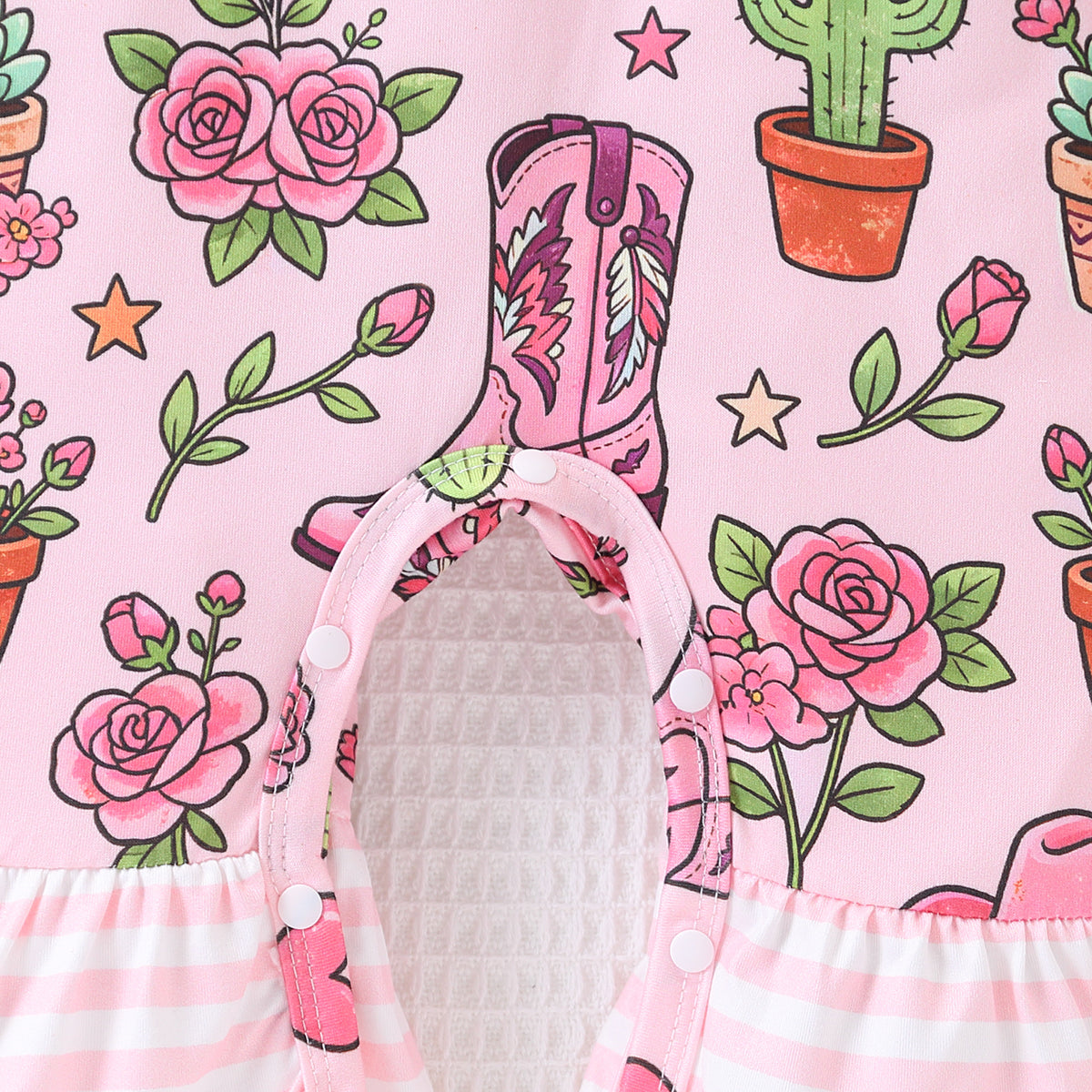 Trendy Autumn Baby Girls' Jumpsuit, Ages 0-6 Months | Color: Pink | Image 2