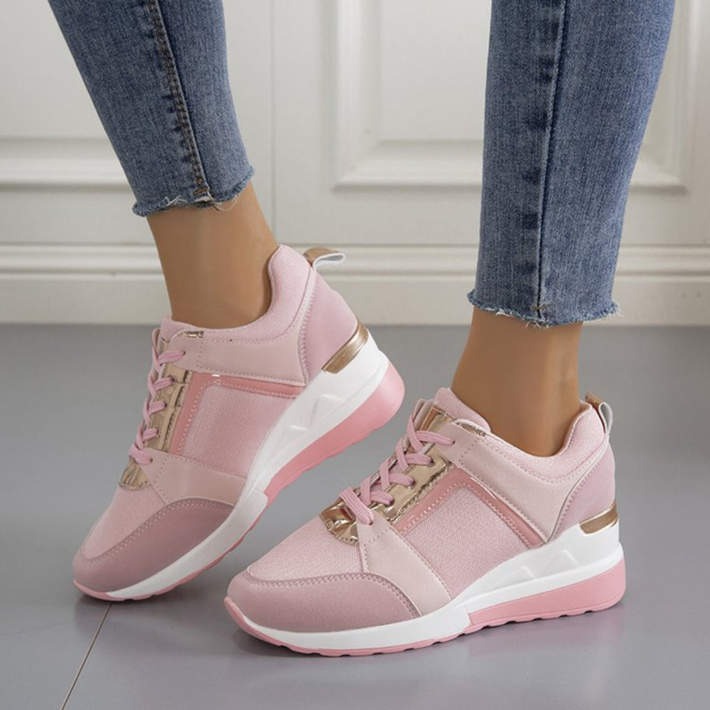 Modern Chic All-Season Others Women's Fashion Sneaker | Color: Pink | Image 1