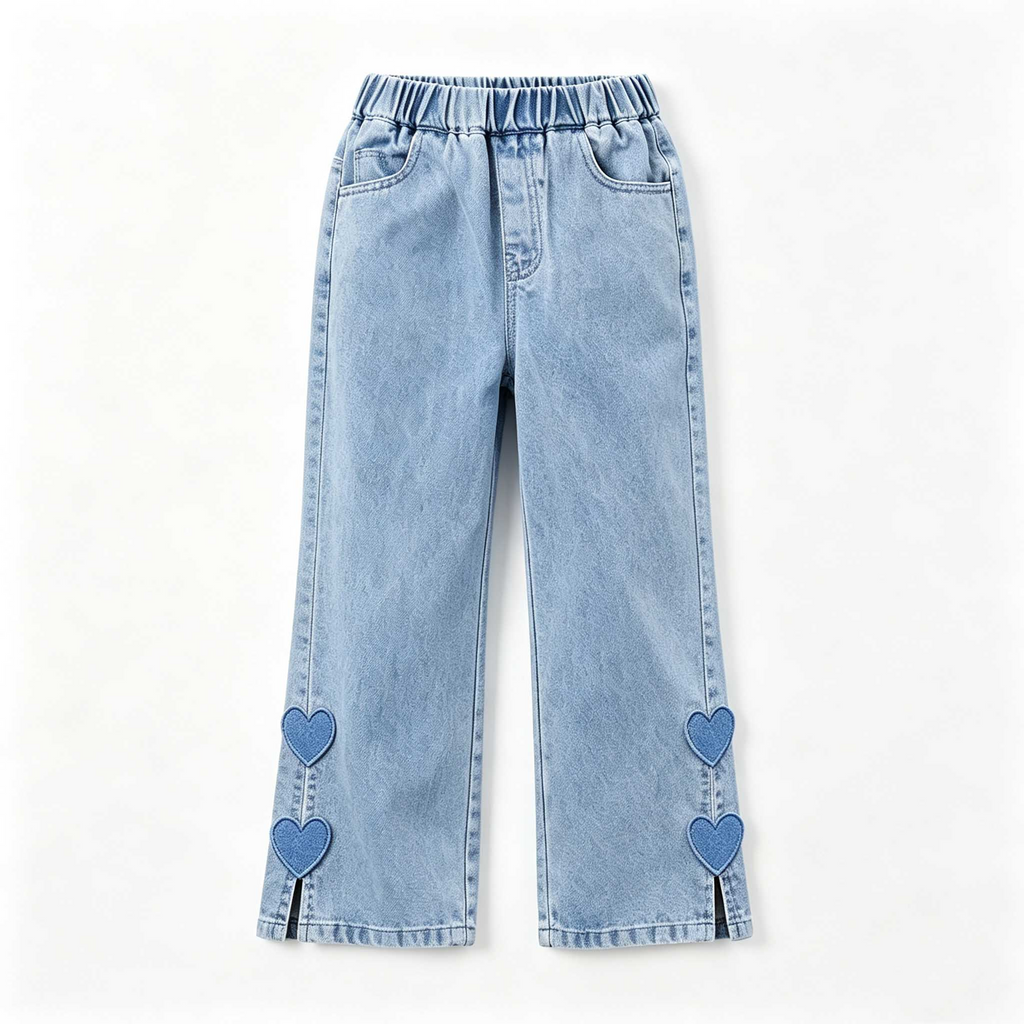Minimalist Autumn Baby Girls' Pants, Ages 9-24 Months | Color: Blue | Image 1