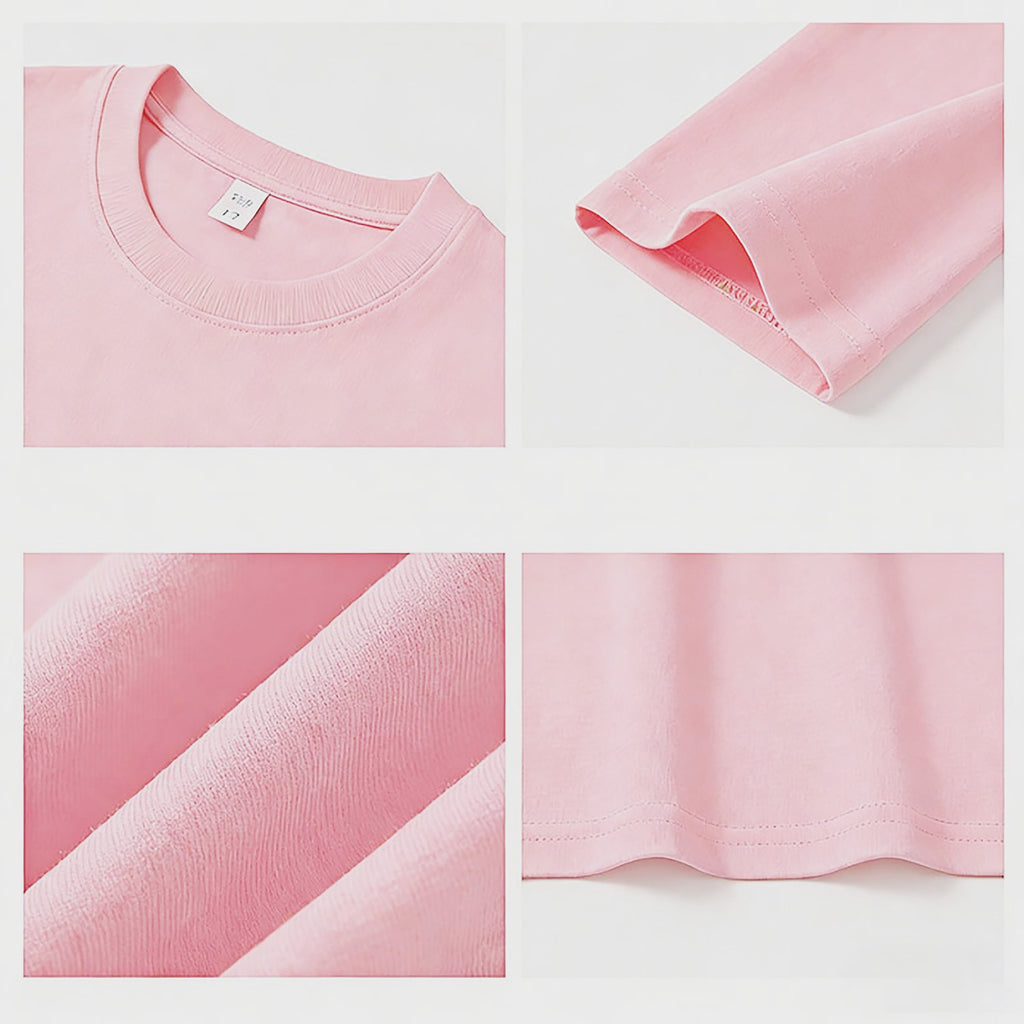 Modern Chic All-Season Casual Sporty Summer 2-Piece Unisex Kids' Pants Suit, Ages 2-9 | Color: Pink | Image 2