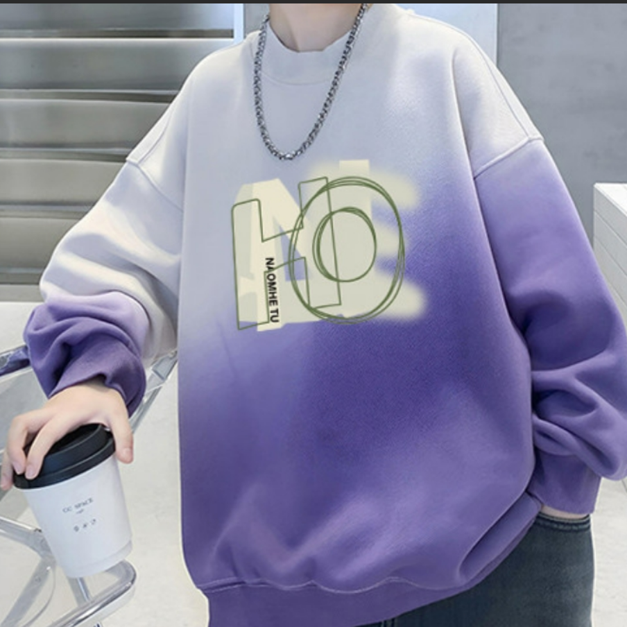 Minimalist Spring Boys' Sweatshirt, Ages 4-14 | Color: Purple | Image 3