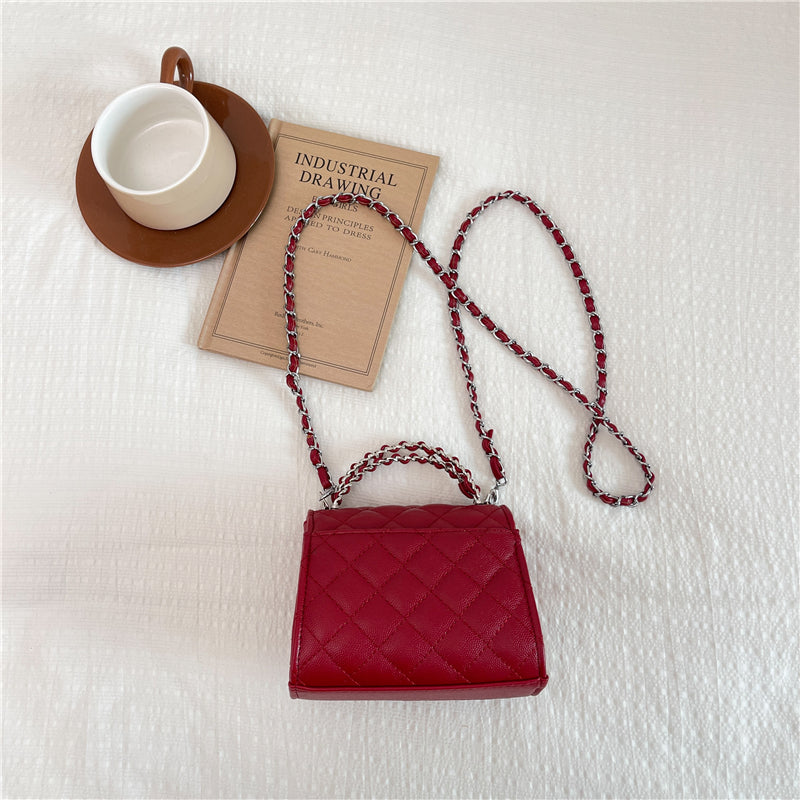 Modern Chic All-Season PU/Artificial Leather/Microfiber Leather Women's Handbags Other Bags | Color: Red | Image 3
