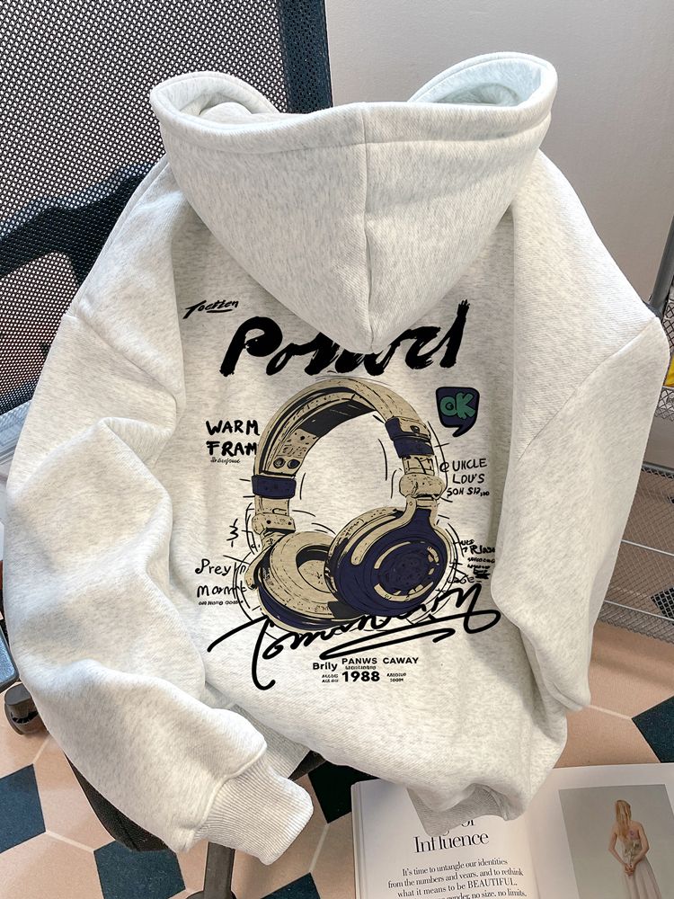 Minimalist Autumn Boys' Hoodie, Ages 4-14 | Color: Grey | Image 1