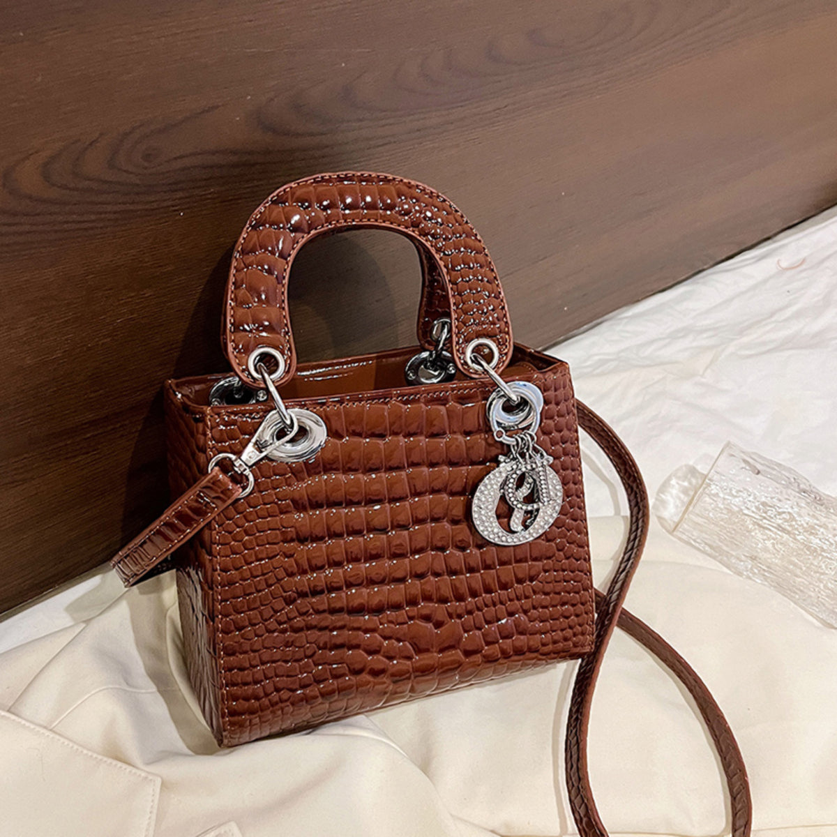 Modern Chic All-Season PU/Artificial Leather/Microfiber Leather Women's Handbags Other Bags | Color: Brown | Image 2