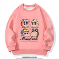 Modern Chic All-Season Minimalist Autumn Unisex Kids' Sweatshirt, Ages 2-14 | Color: Pink | Image 1