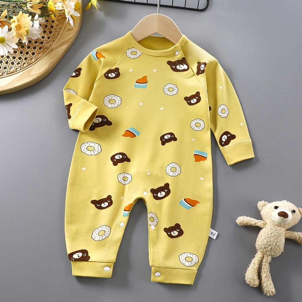 Minimalist Autumn Unisex Baby Jumpsuit, Ages 1-24 Months | Color: Style 2 | Image 1