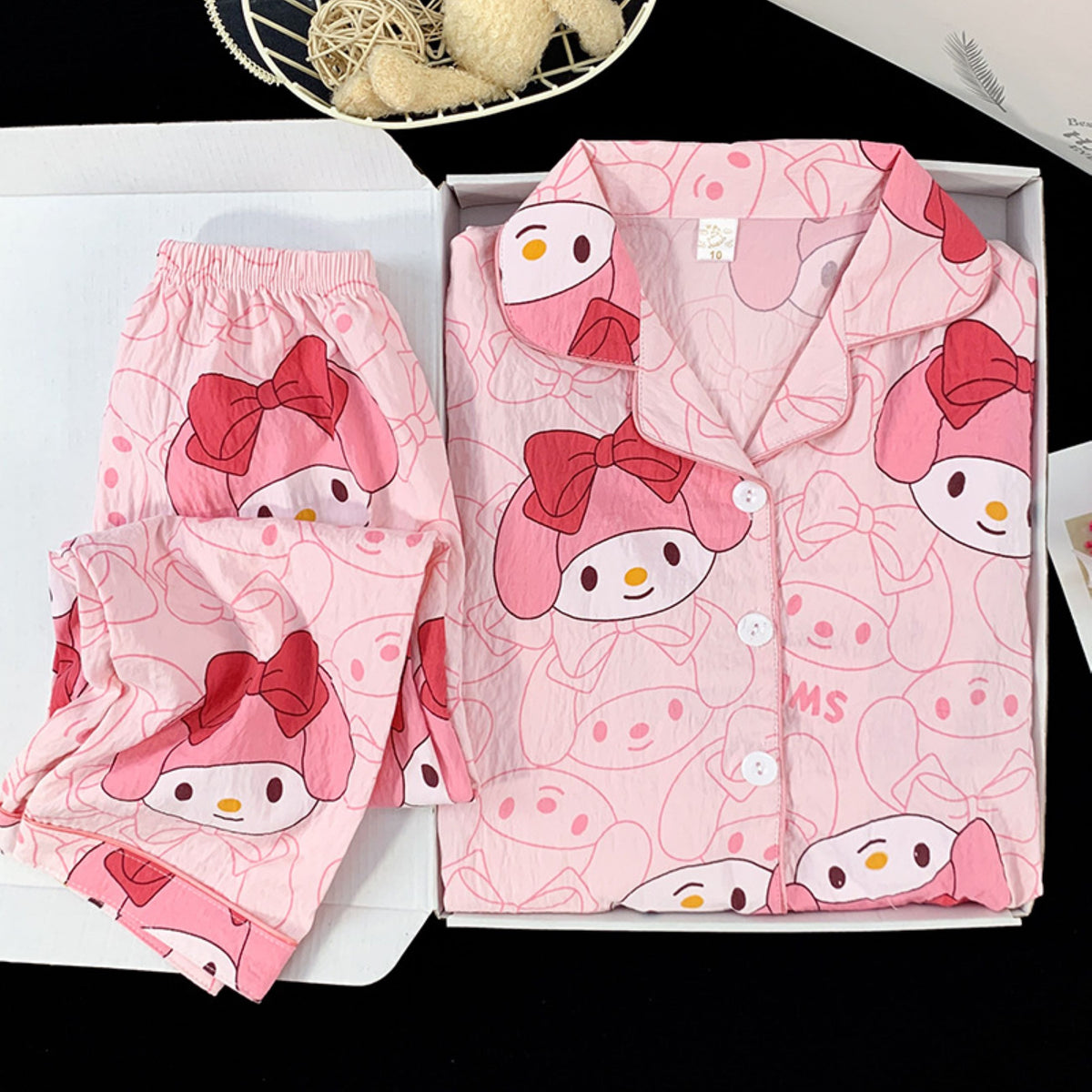 Casual Sporty Autumn 2-Piece Girls' Pajama Set, Ages 2-11 | Color: Style 2 | Image 2