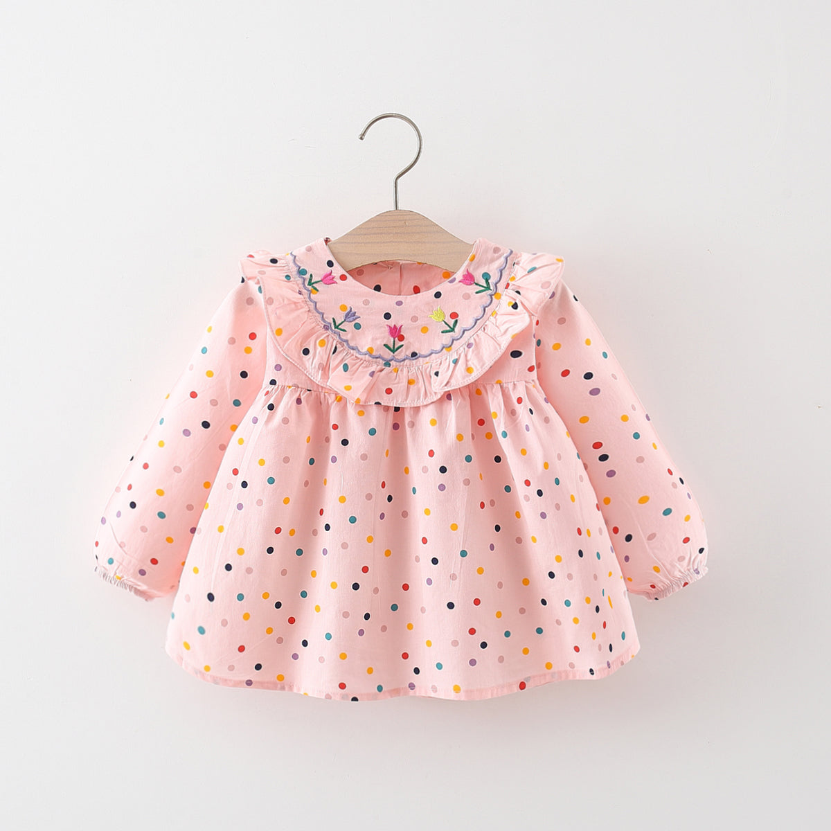 Sweet & Cute Spring Girls' Dress, Ages 9 Months-3 Years | Color: Pink | Image 1