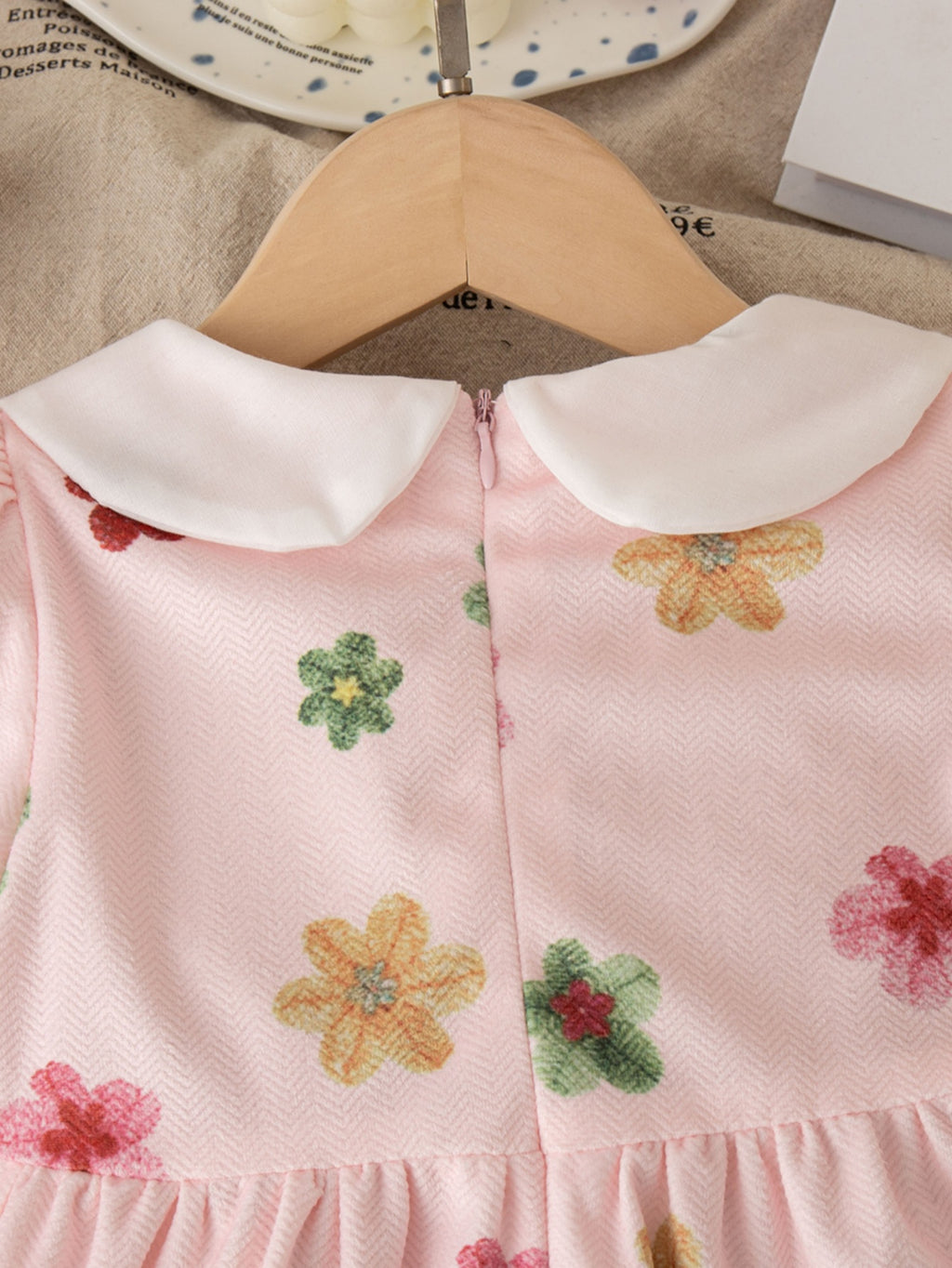 Sweet & Cute Spring Baby Girls' Dress, Ages 3-24 Months | Color: Pink | Image 3