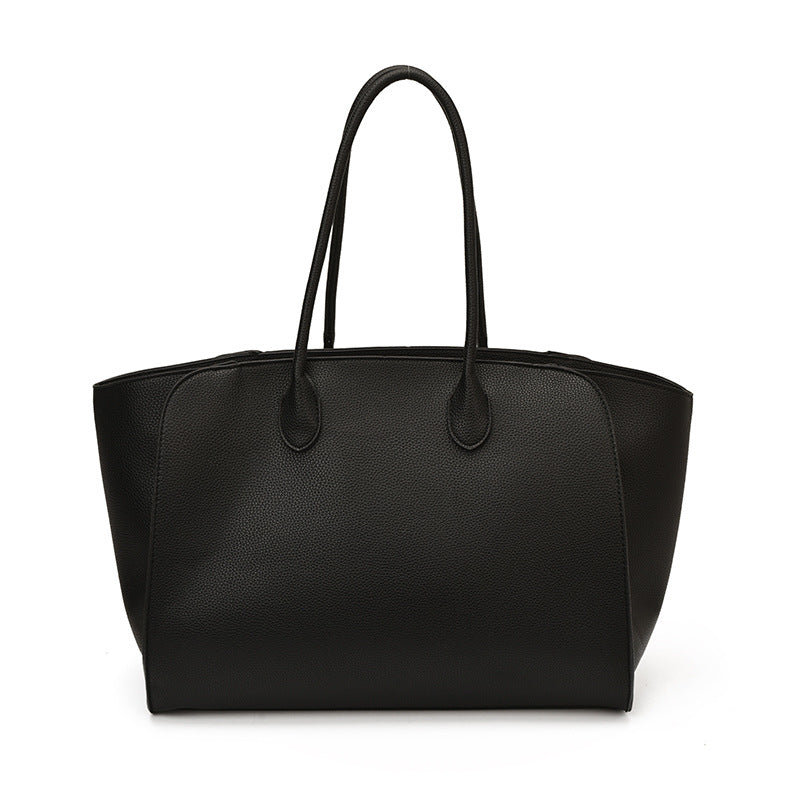 Modern Chic All-Season PU/Artificial Leather/Microfiber Leather Women's Shoulder Bags Tote Bags | Color: Black | Image 2