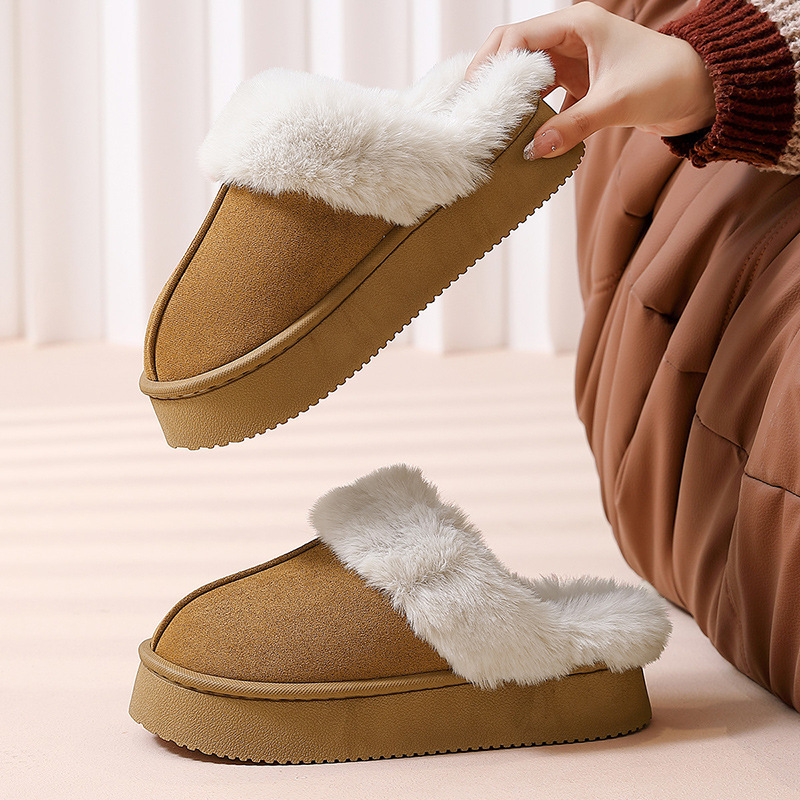 Modern Chic All-Season Others Women's Home Slippers | Color: Brown | Image 3