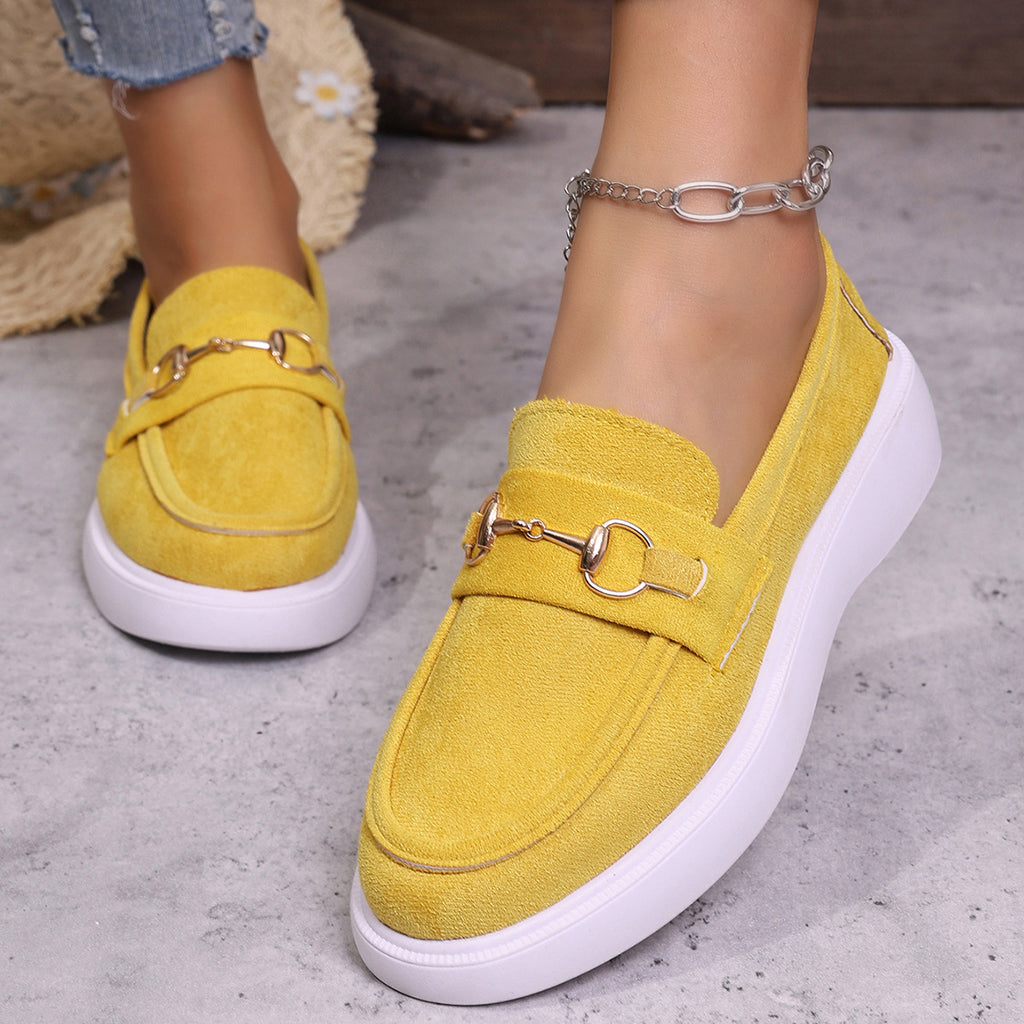 Modern Chic All-Season Cloth / Textile Women's Casual Shoes | Color: Yellow | Image 1