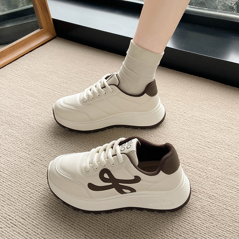 Modern Chic All-Season PU/Artificial Leather/Microfiber Leather Women's Fashion Sneaker | Color: Brown | Image 1