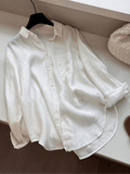 Minimalist All-Season Blouse | Color: White | Image 1