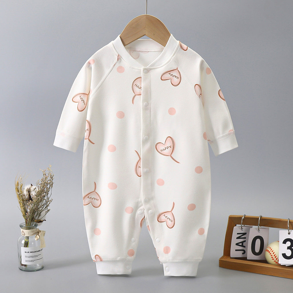 Minimalist Autumn Unisex Baby Jumpsuit, Ages 1-24 Months | Color: Style 2 | Image 1