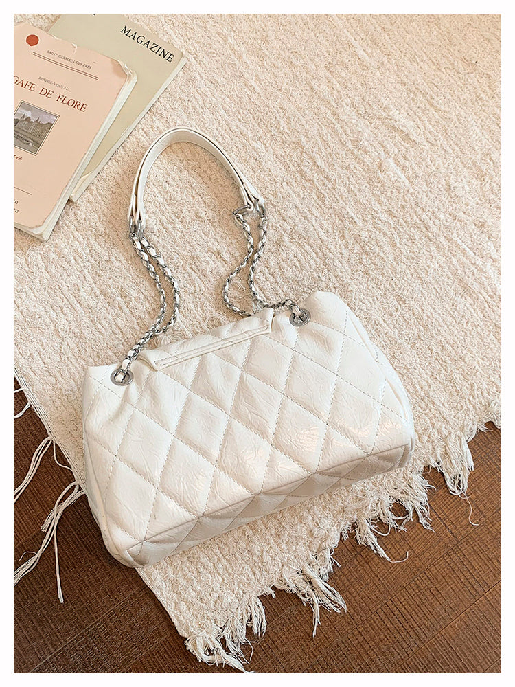Modern Chic All-Season PU/Artificial Leather/Microfiber Leather Women's Crossbody Bags Other Bags | Color: White | Image 3