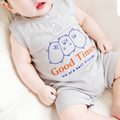 Modern Chic All-Season Minimalist Summer Unisex Baby Jumpsuit, Ages 1-24 Months | Color: Style 1 | Image 1