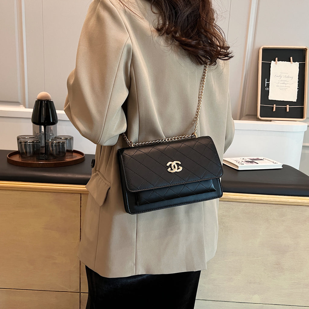 Modern Chic All-Season PU/Artificial Leather/Microfiber Leather Women's Crossbody Bags Other Bags | Color: Black | Image 2