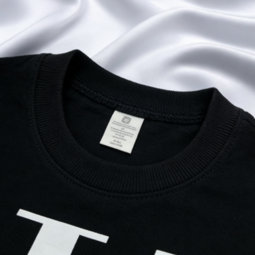 Modern Chic All-Season Minimalist Summer Boys' T-Shirt, Ages 2-13 | Color: Black | Image 3