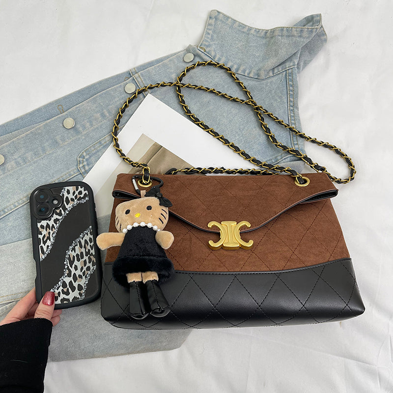 Modern Chic All-Season Velvet/Corduroy Women's Handbags Other Bags | Color: Coffee | Image 3