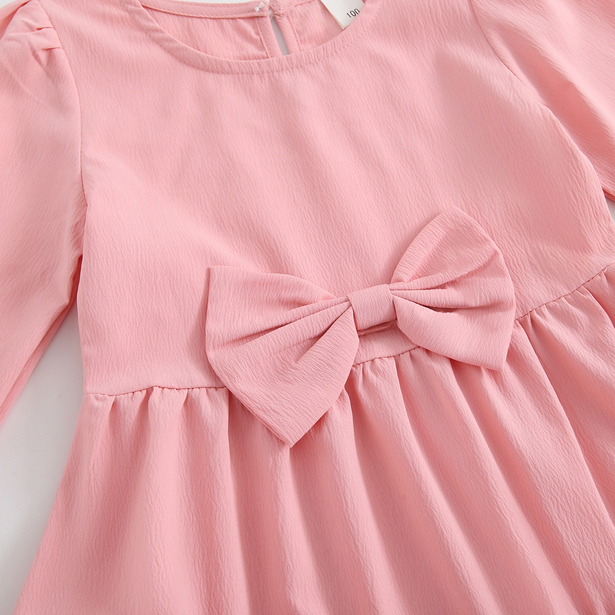 Sweet & Cute Autumn Girls' A-Line Dress, Ages 2-9 | Color: Pink | Image 2