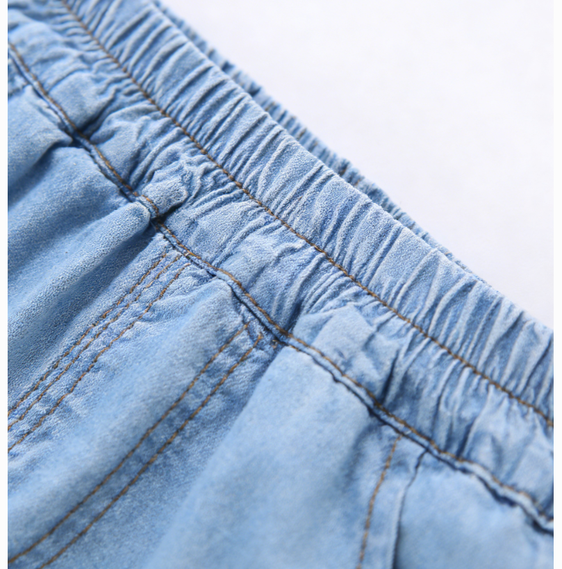 Minimalist Autumn Girls' Jeans, Ages 2-9 | Color: Light Blue | Image 2